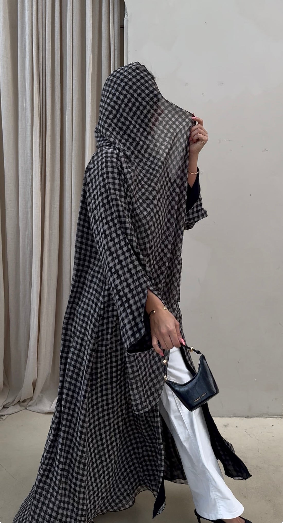 CHECKERED- BLACK & OFF WHITE