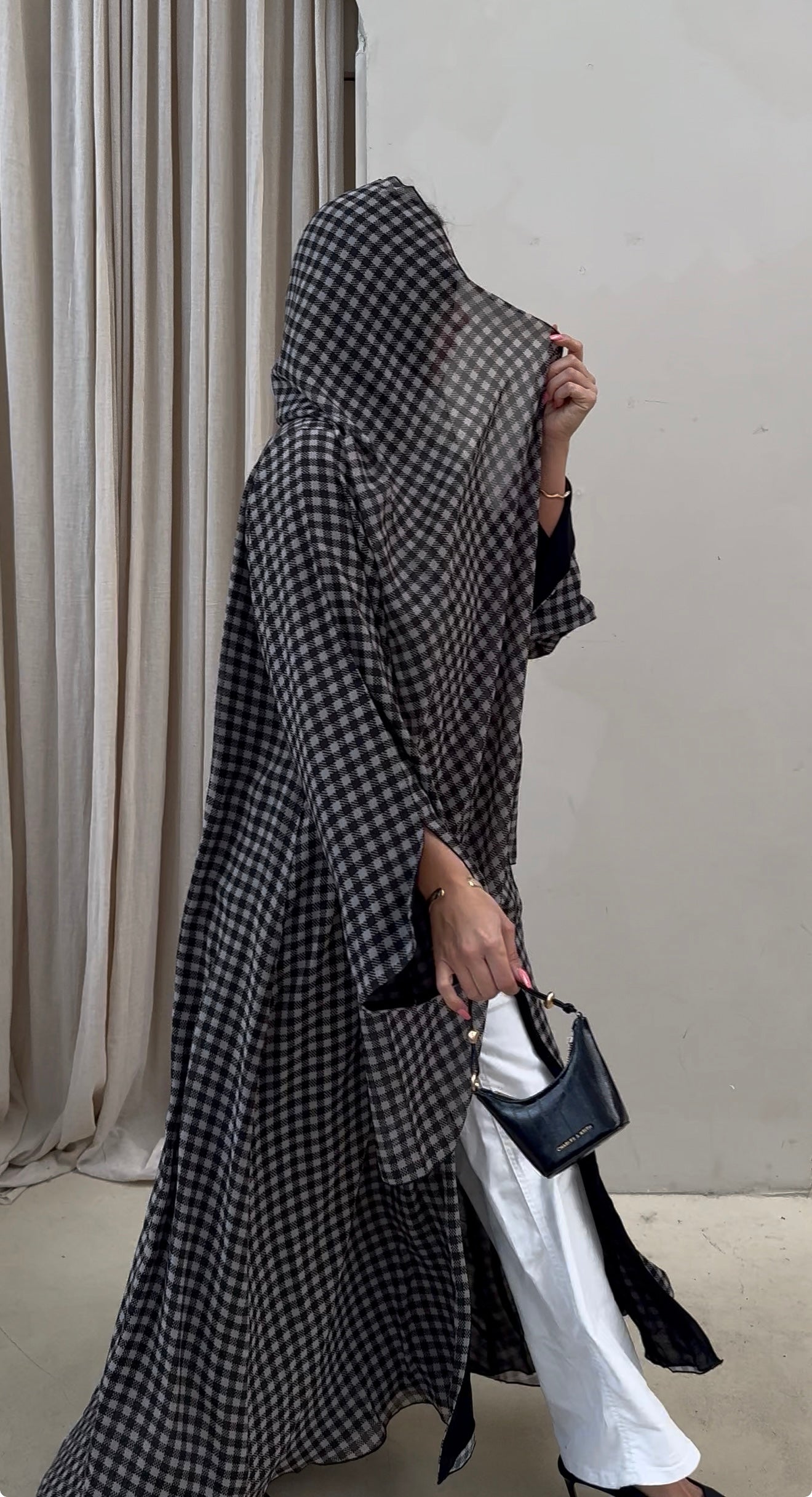 CHECKERED- BLACK & OFF WHITE
