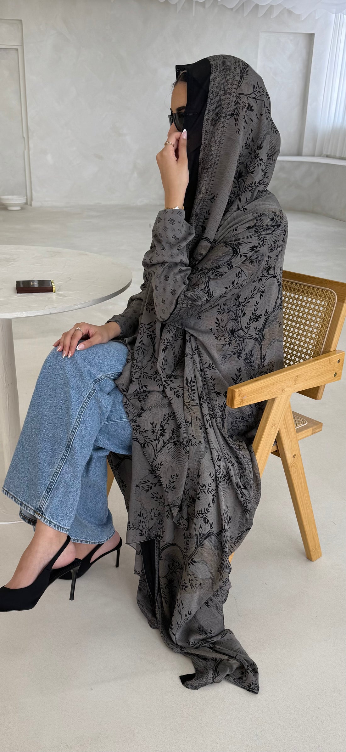 SILK PRINT GREY