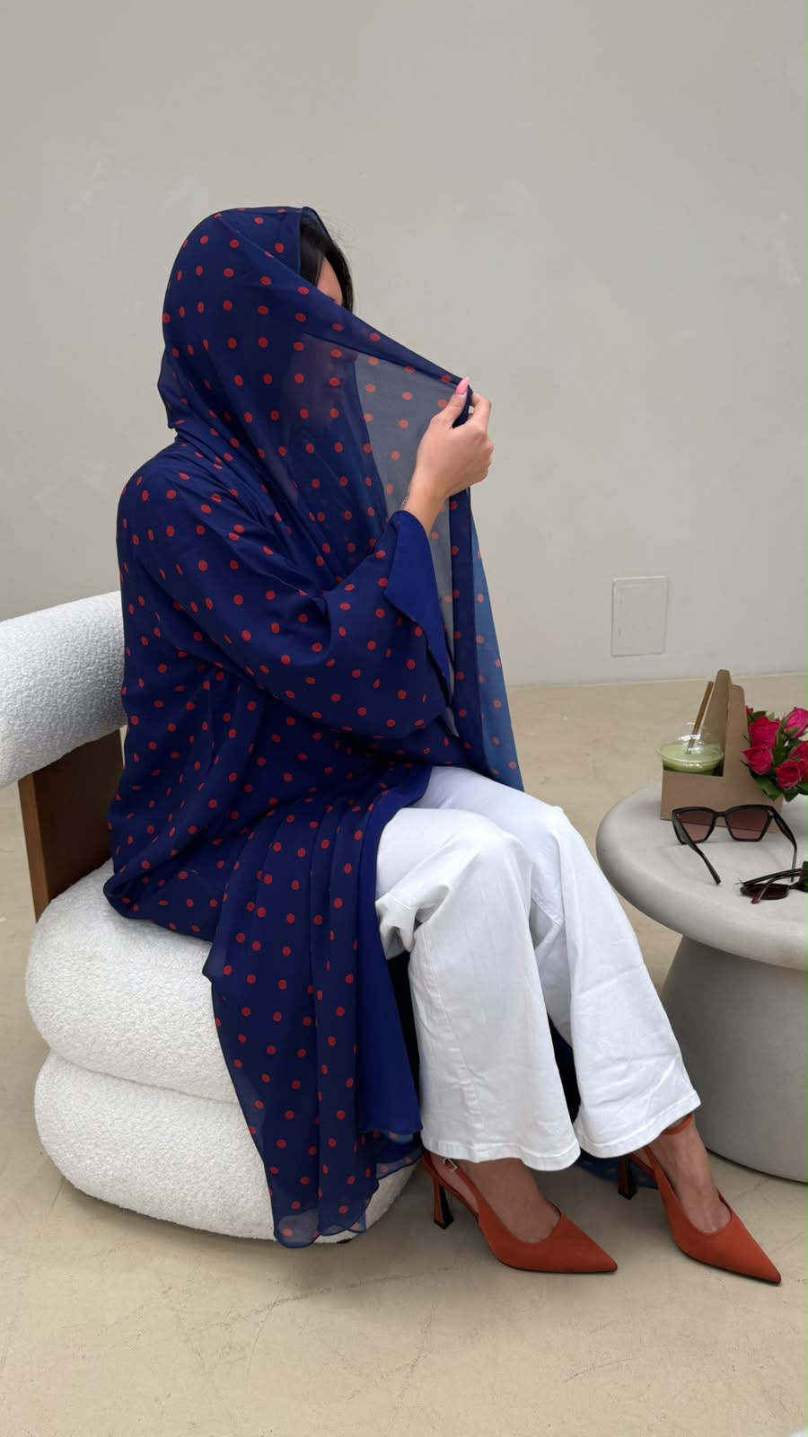 POLKA DOT - BLUE & ORANGE