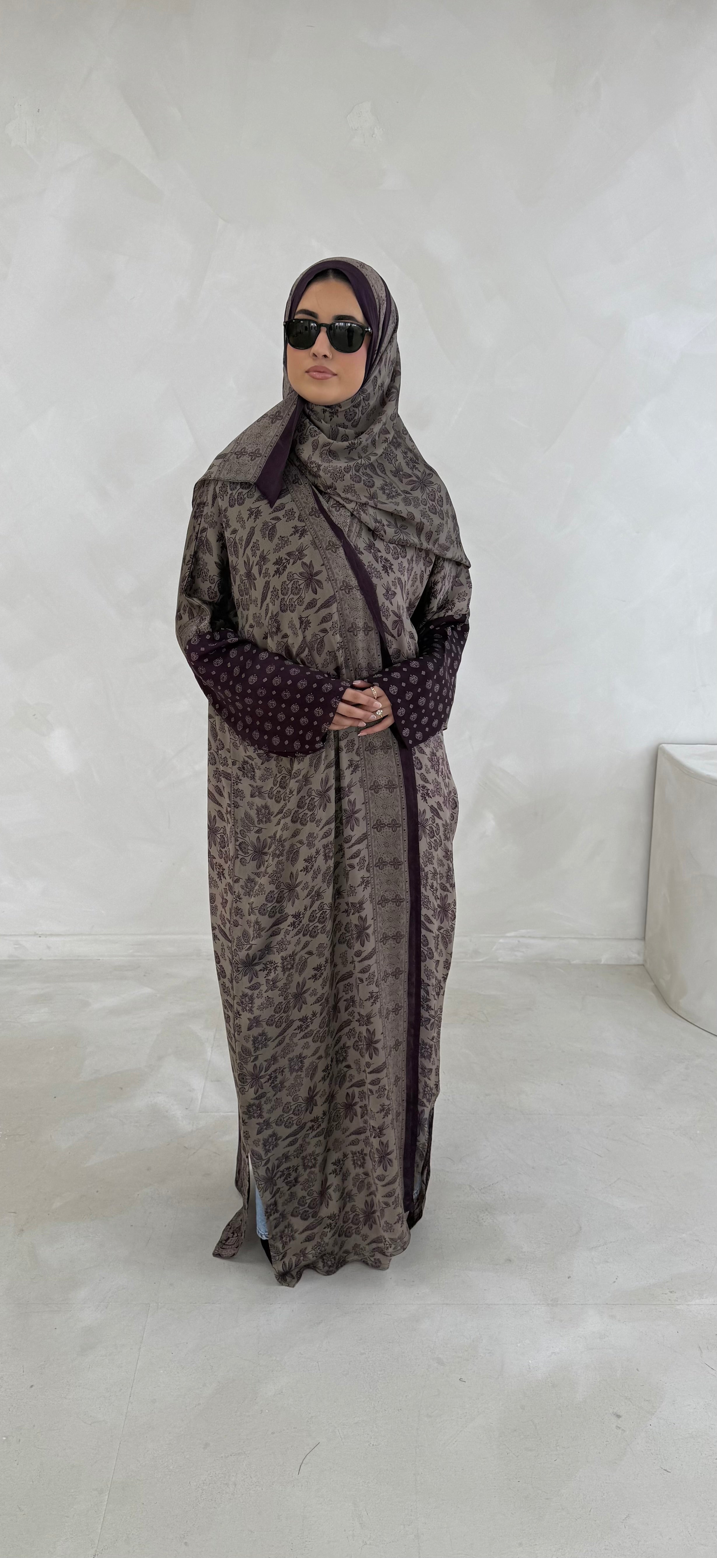 SILK PRINT PURPLE