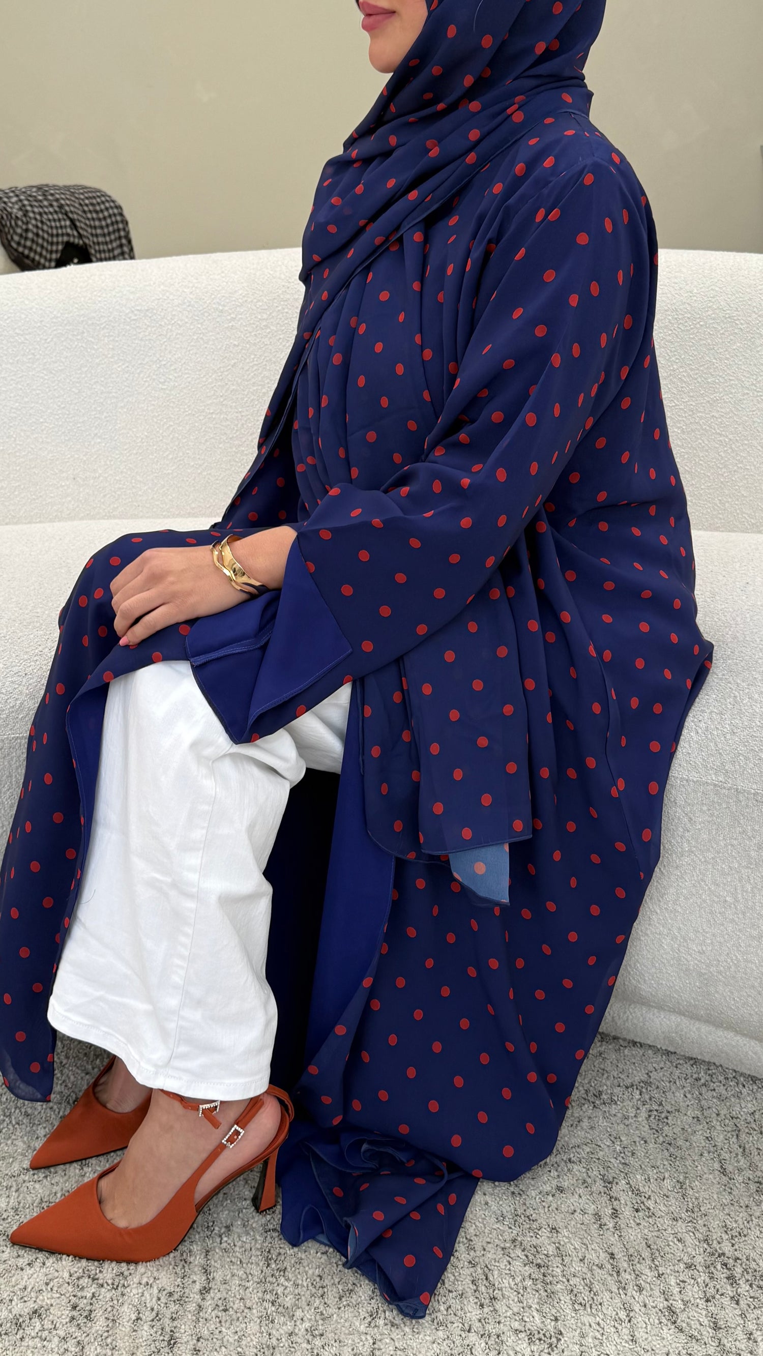 POLKA DOT - BLUE &amp; ORANGE