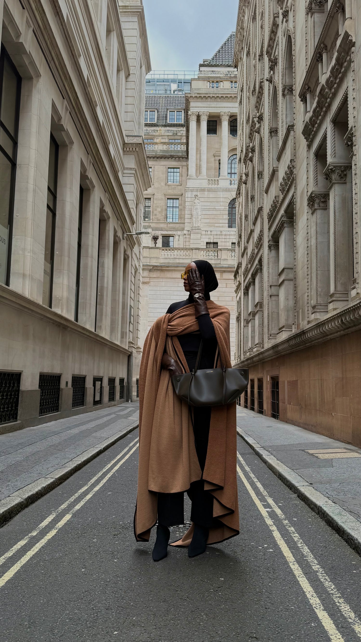 The Atelier Camel Wool Cloak
