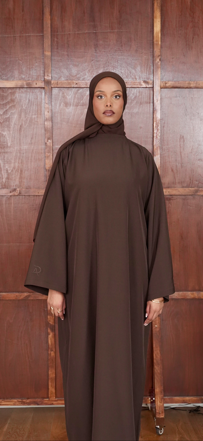 BROWN ESSENTIAL ABAYA