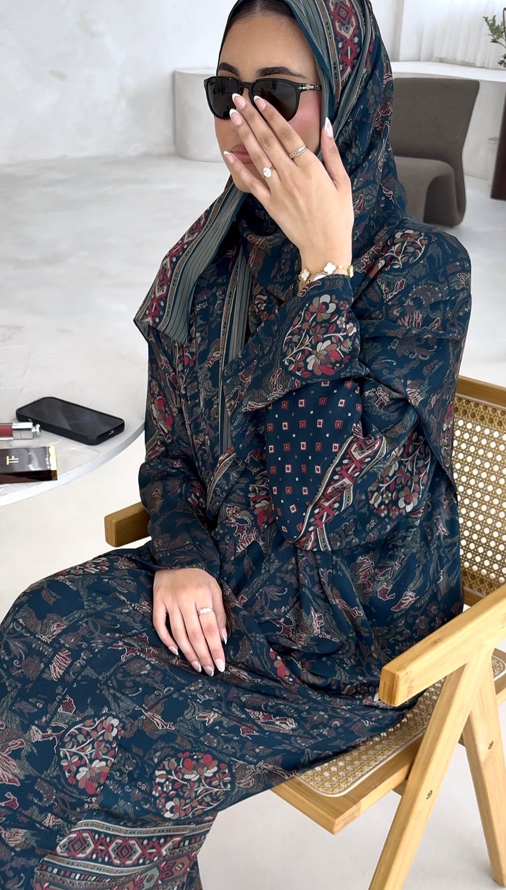 SILK PRINT BLUE