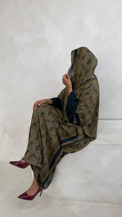 SILK PRINT TEAL