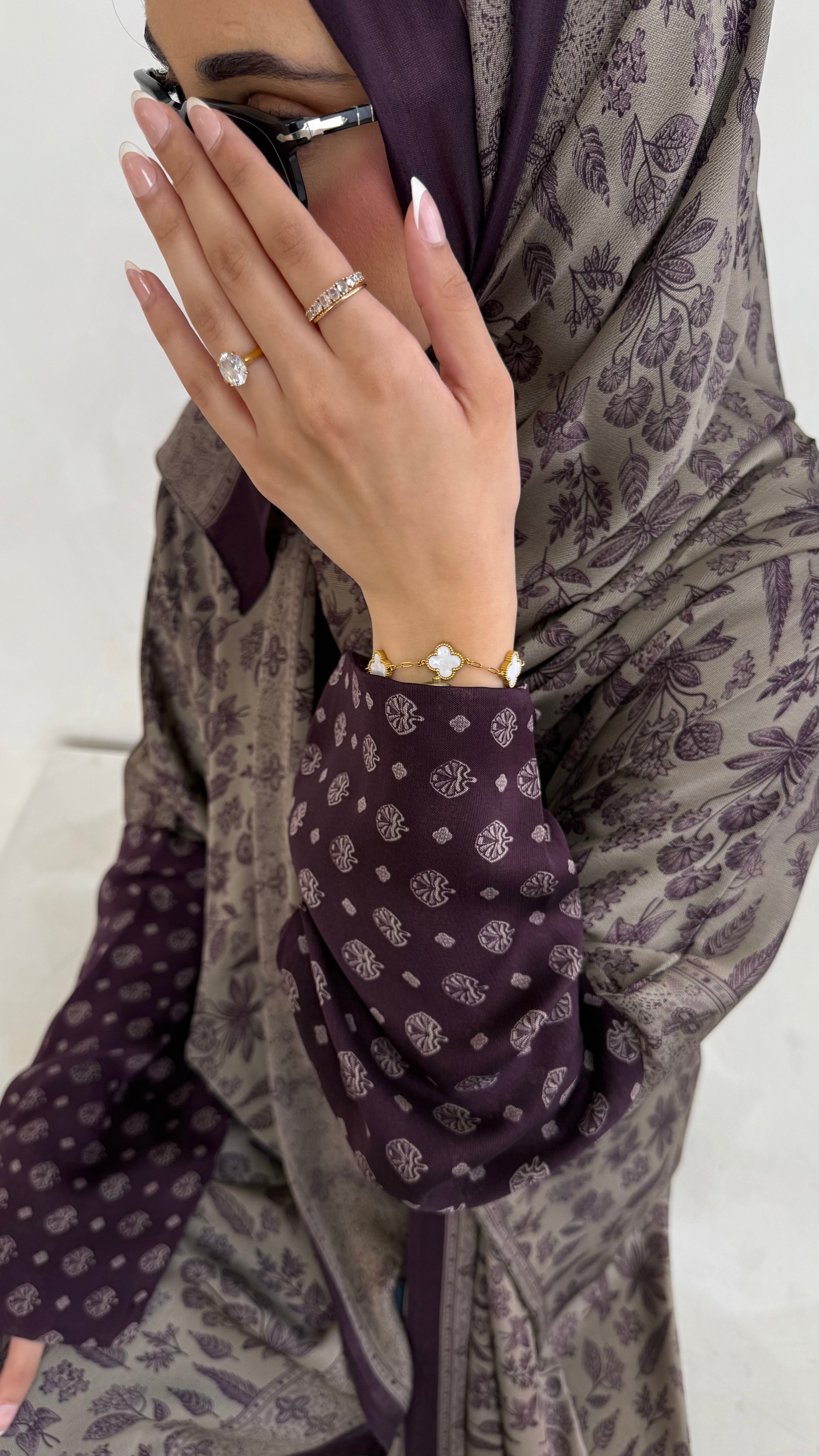 SILK PRINT PURPLE